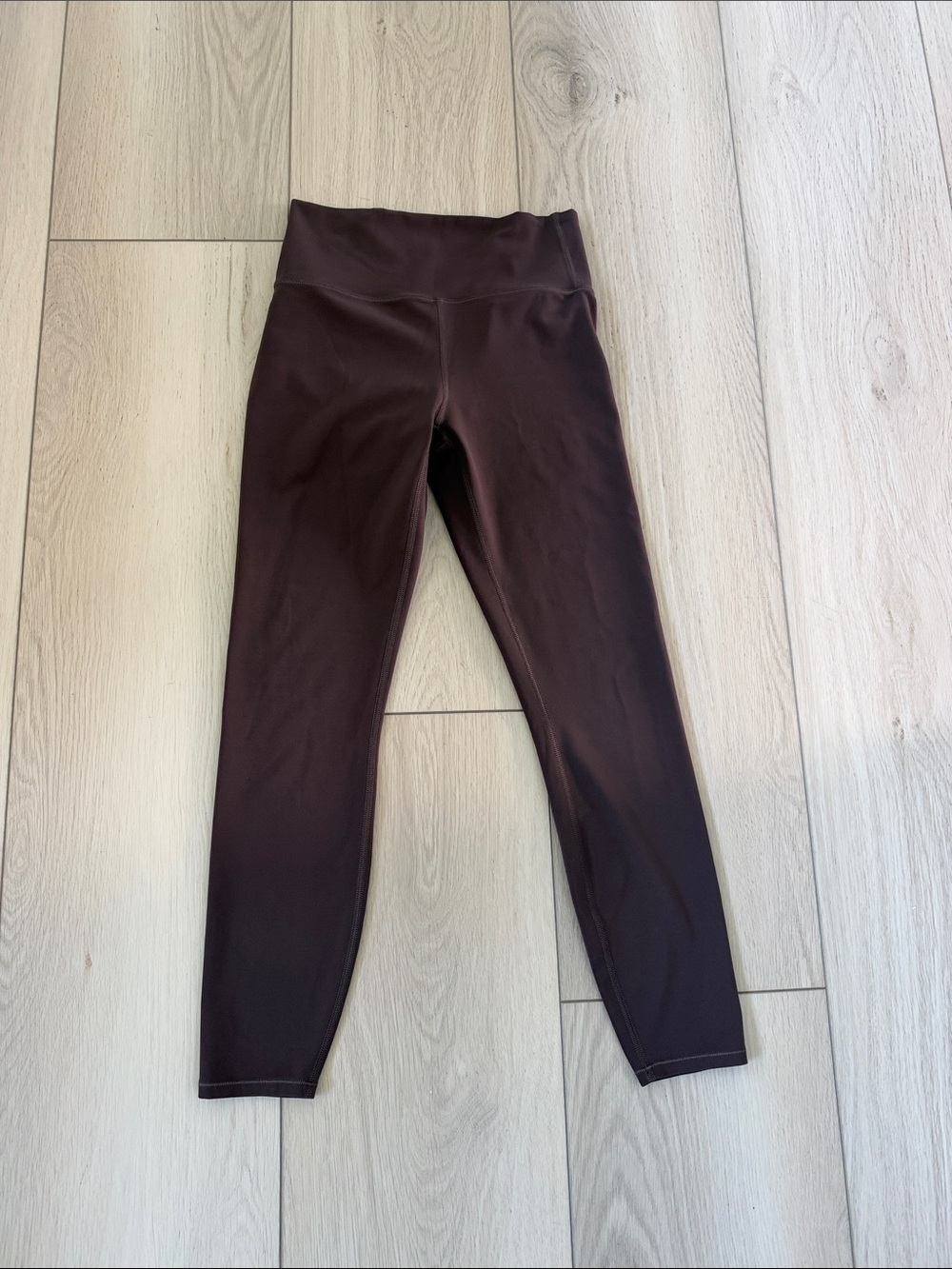 Vuori All the Feels High-Waist Leggings in Dark Brown